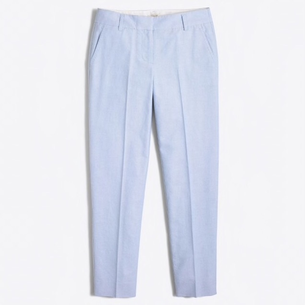 REDUCED J.Crew Skimmer pants in cotton oxford